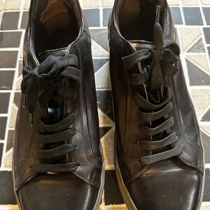 To Boot Black Leather Men's Sneakers